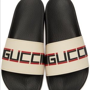 Gucci off white pursuit slides size 36